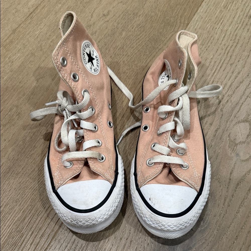 Converse Light Pink High-Top Sneakers